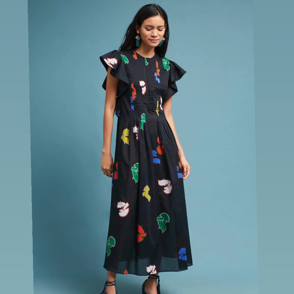 Cynthia Rowley flutter sleeve dress from Anthro